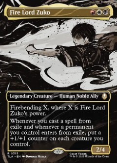 Fire Lord Zuko Avatar- The Last Airbender Bordless Book Scene